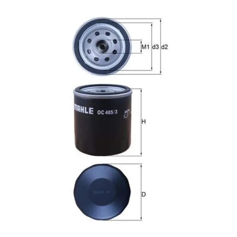 Yağ Filtresi MAHLE OC 405/3 – CHEVROLET / OPEL
