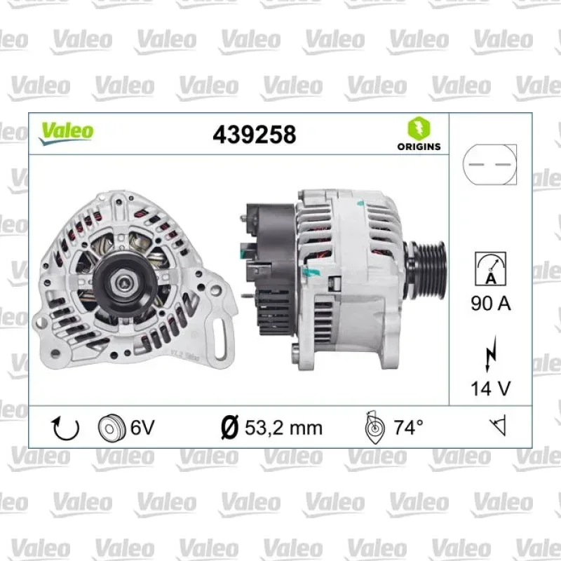Volkswagen Transporter 2.0 Alternatör – VALEO 439258