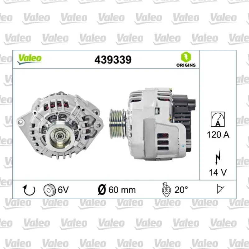 Alternatör VALEO 439339