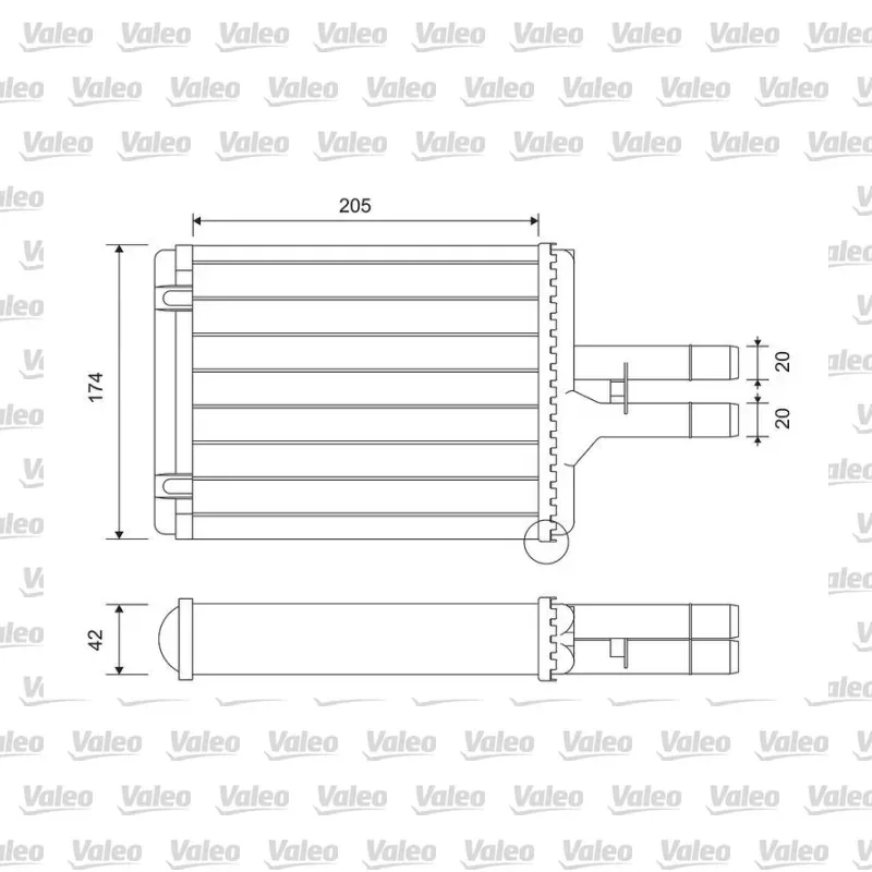 Kalorifer Radyatörü VALEO 812117 – Opel Vectra