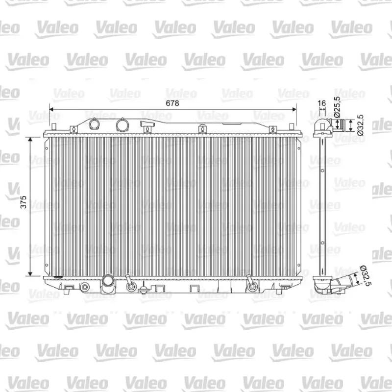 Su Radyatörü VALEO 701570 – Honda Civic 1.3 Hibrit / 1.4