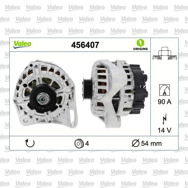 Alternatör VALEO 456407 – Fiat Punto