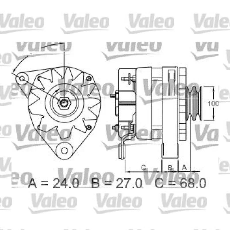 Ford Fiesta 1.3 Alternatör – VALEO 439099