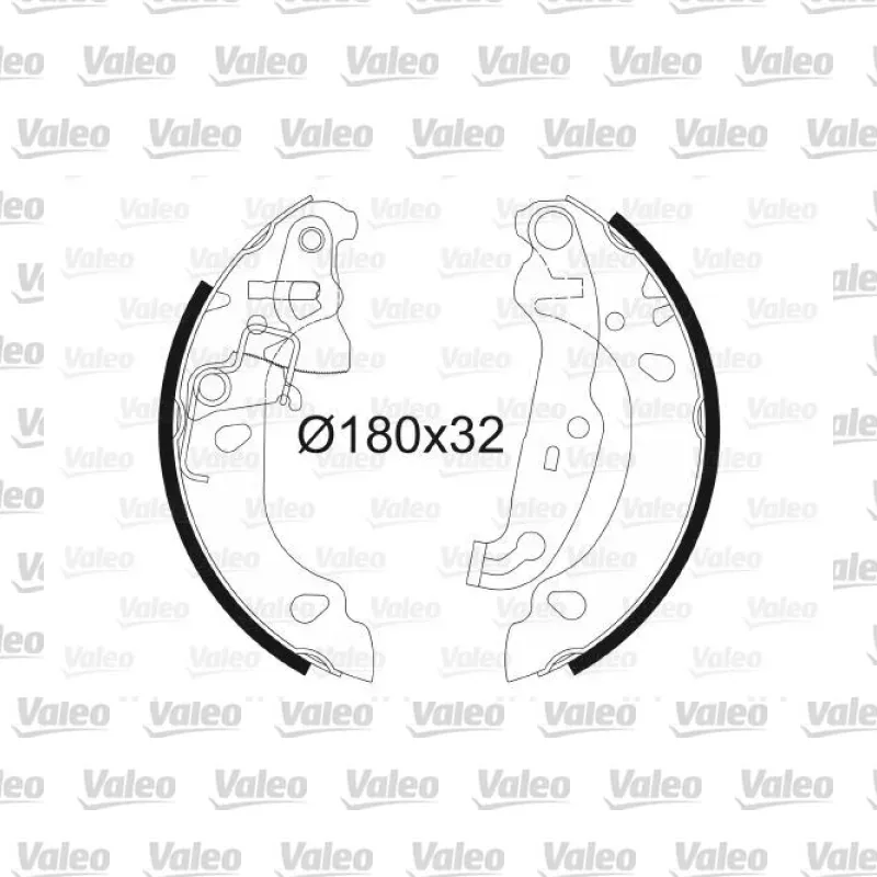 Fren Pabuçlu Balata Arka VALEO 562771 – Ford Fiesta