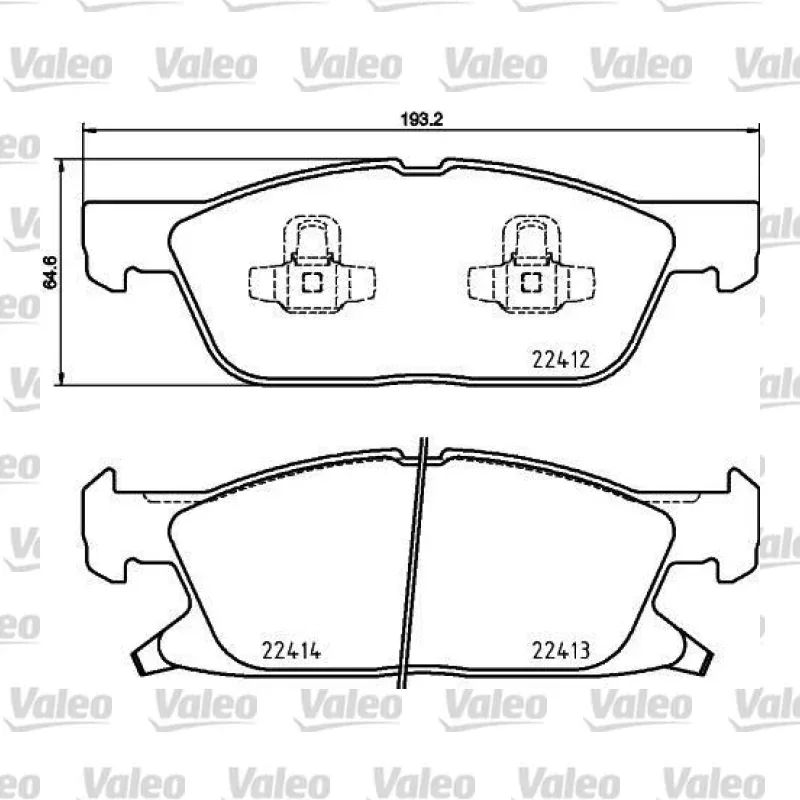 Fren Disk Balata Ön VALEO 671828 – Ford Focus / Kuga