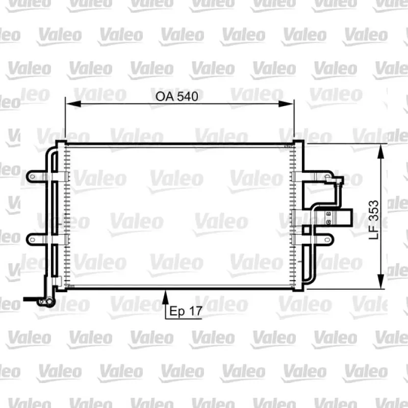 Klima Radyatörü VALEO 814357 – Volkswagen / Seat