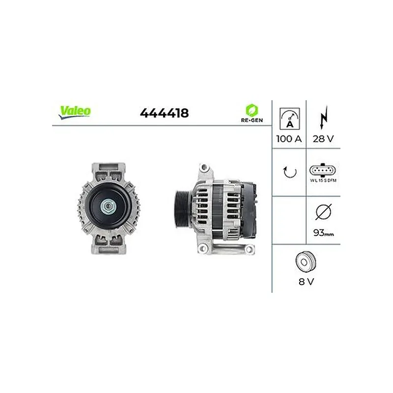 Alternatör VALEO 444418 – Mercedes-Benz ACTROS