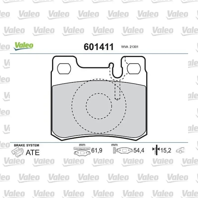 Fren Disk Balata Arka VALEO 601411 – Mercedes-Benz C 200