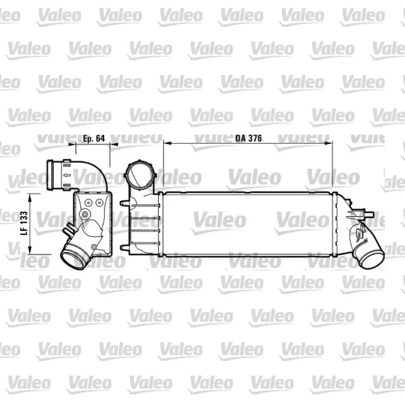 Turbo Radyatörü VALEO 817650 – Fiat Ulysse 2.0 JTD / 2.2 JTD