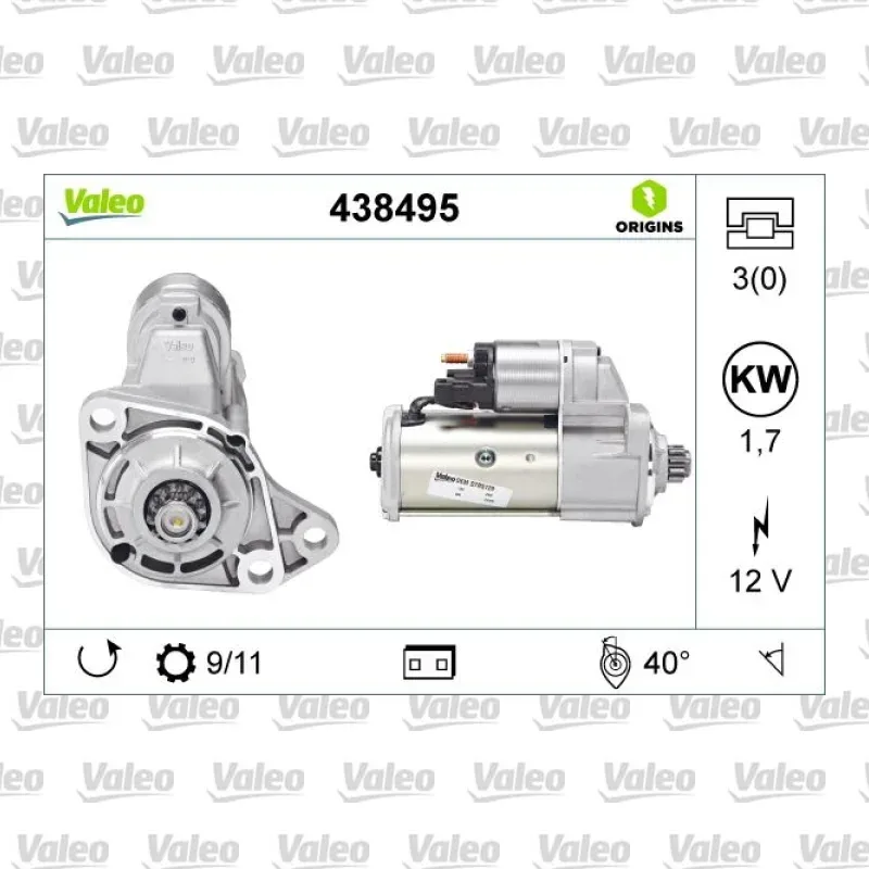 Marş Dinamosu VALEO 438495 – Volkswagen Transporter / Jetta