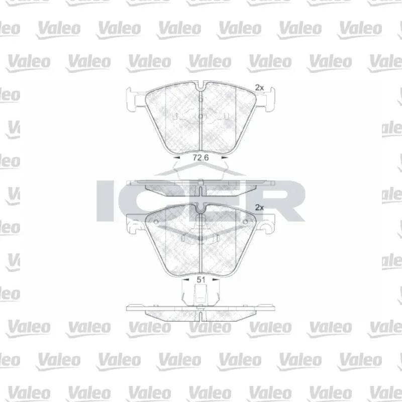 Fren Disk Balata Ön VALEO 671159 – BMW X5 / X6