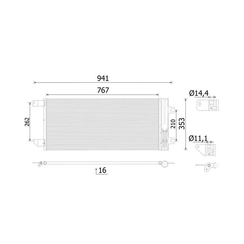 Klima Kondenseri MAHLE AC 1133 000S – MAN TGS / TGX