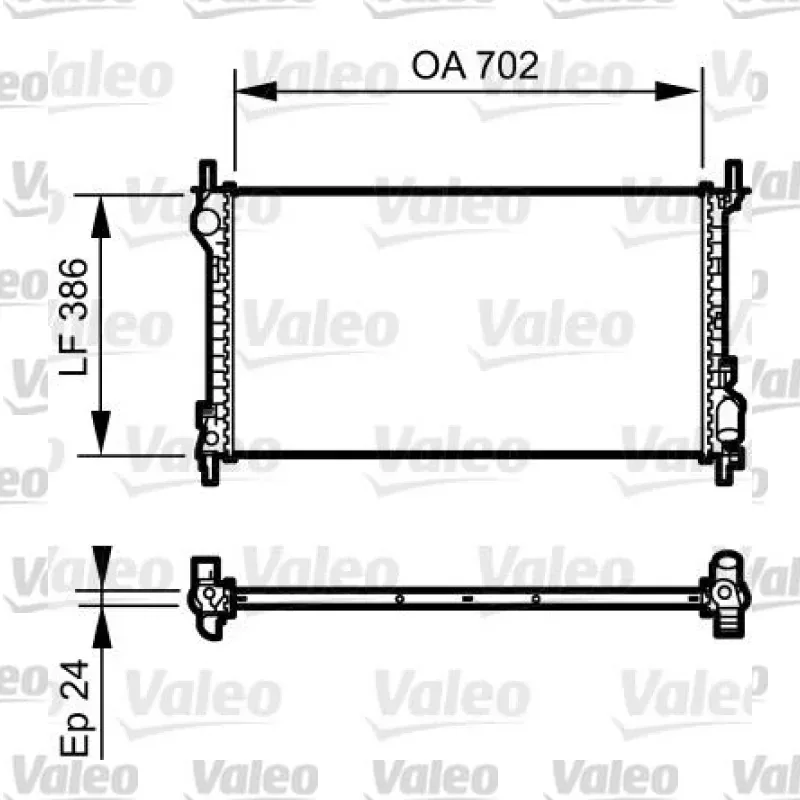 Su Radyatörü VALEO 735167 – Ford Transit Connect / Tourneo Connect
