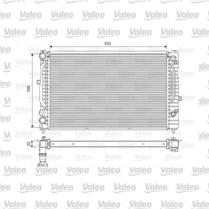 Su Radyatörü VALEO 734752 – Audi A6 2.5 TDI / 2.7 Turbo