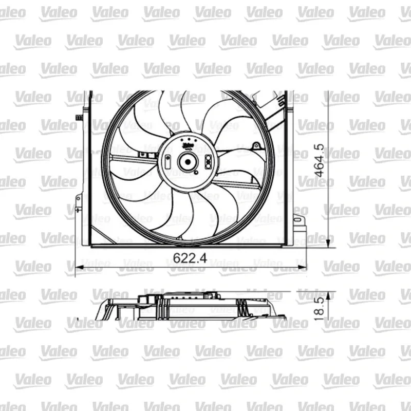 Radyatör Fan ve Motoru VALEO 696882 – Renault Megane