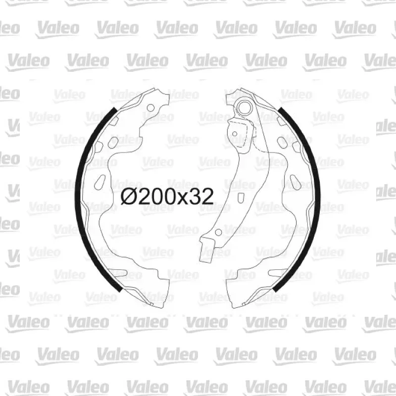 Fren Pabuçlu Balata Arka VALEO 564075 – Citroen / Toyota