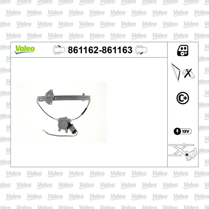 Cam Krikosu Ön Sol VALEO 861162 – Toyota Land Cruiser 2.8 D-4D / 3.0 D-4D