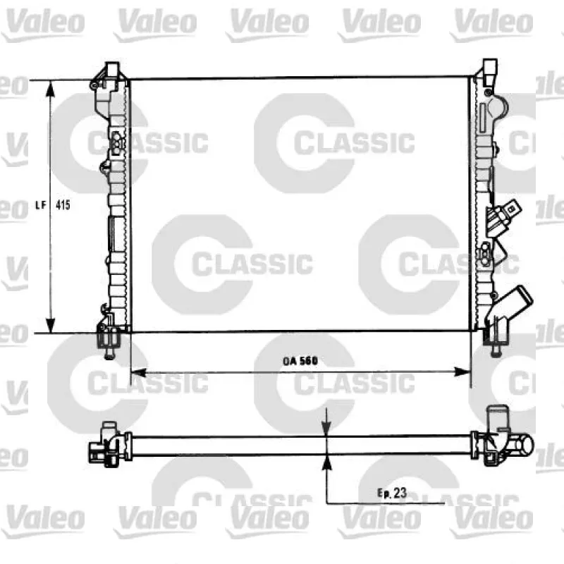 Su Radyatörü VALEO 231128 – Hyundai ix20 1.4 CRDi / 1.6 CRDi