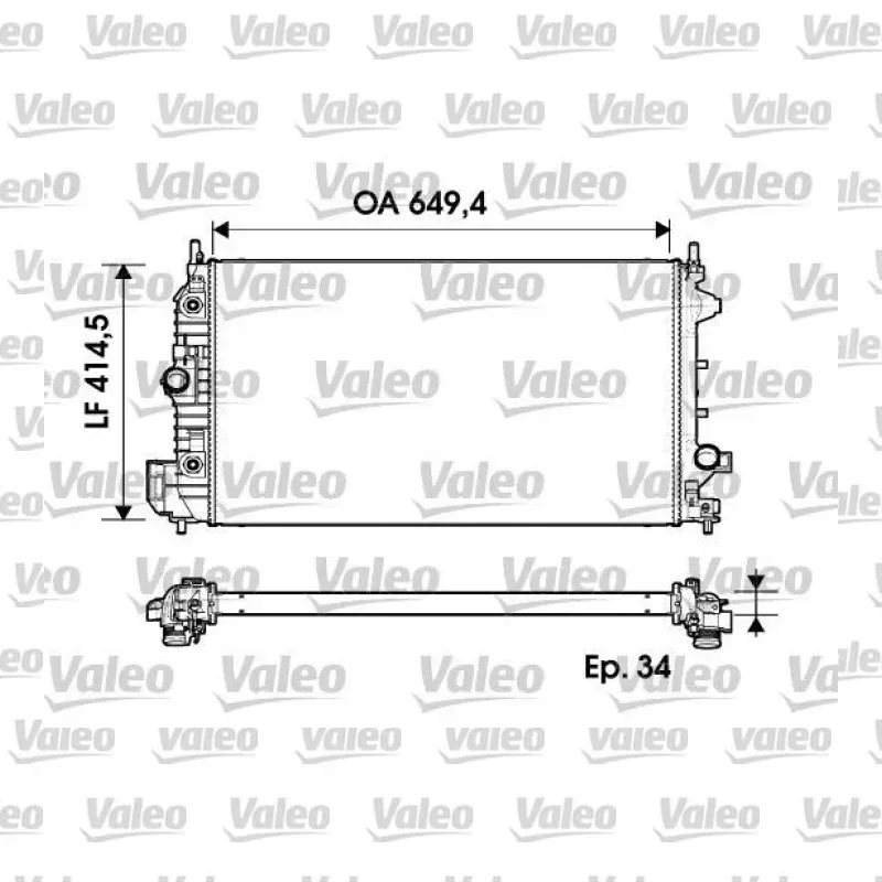 Opel Vectra 1.9 CDTI Su Radyatörü – VALEO 734345