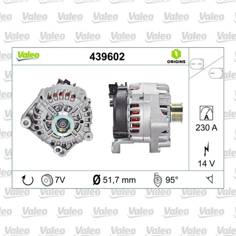 BMW X5 4.8 Alternatör – VALEO 439602