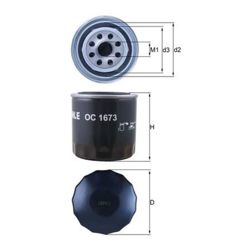 Yağ Filtresi MAHLE OC 1673 – HYUNDAI / KIA
