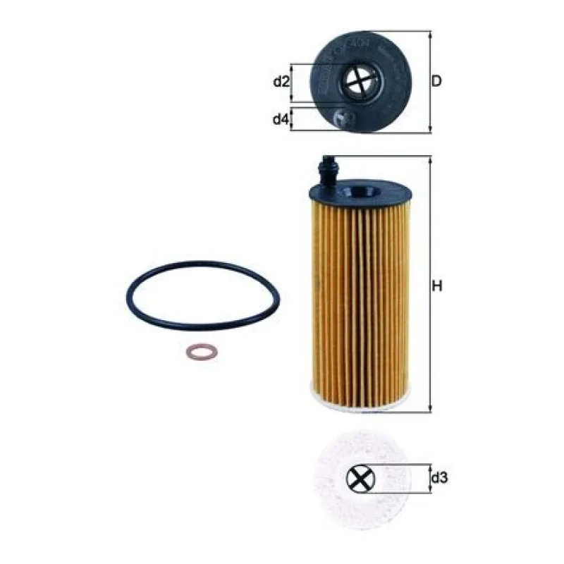 Yağ Filtresi MAHLE OX 404D – BMW / MINI / TOYOTA