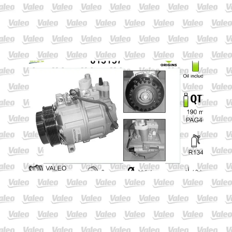 Klima Kompresörü VALEO 813157 – Mercedes-Benz C 200