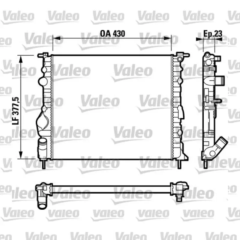 Renault Kangoo 1.2 Su Radyatörü – VALEO 732389