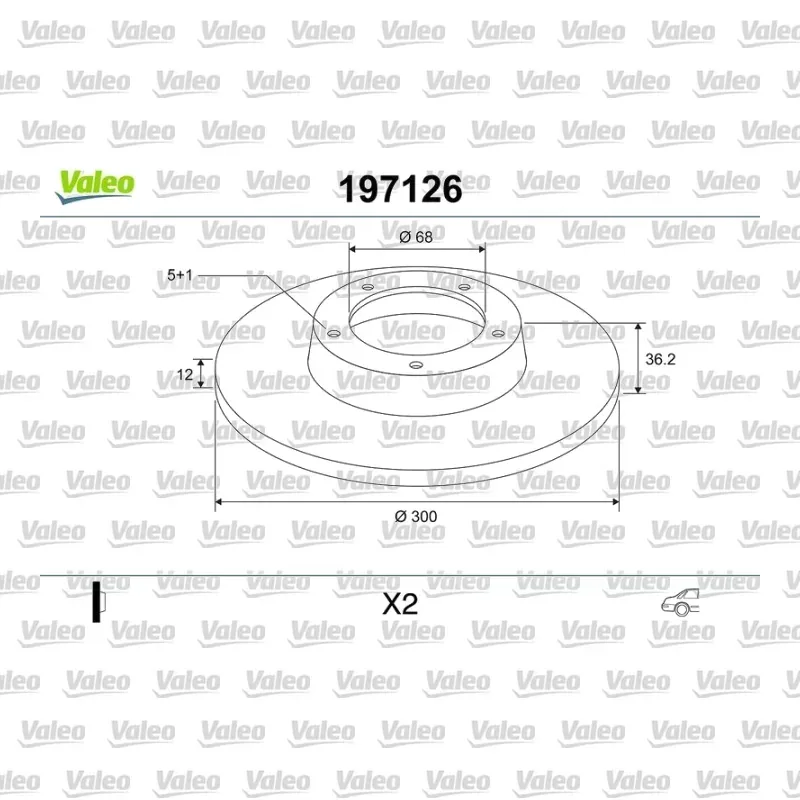 Fren Disk Ayna Arka Sağ ve Sol VALEO 197126 – Audi A4