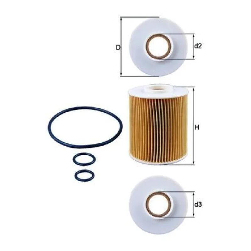 Yağ Filtresi MAHLE OX 163/4D – HONDA / OPEL