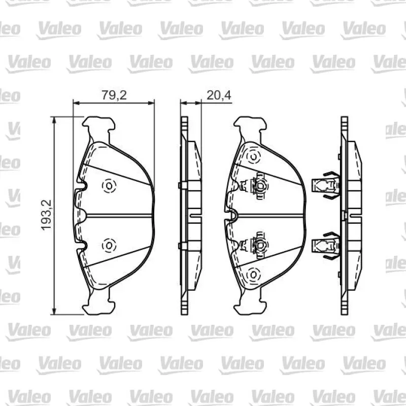 Fren Disk Balata Ön VALEO 670565 – BMW 540i