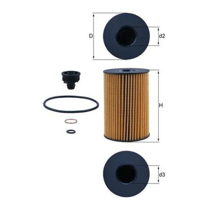 Yağ Filtresi MAHLE OX 353/7D – BMW M5 / X5 / X6