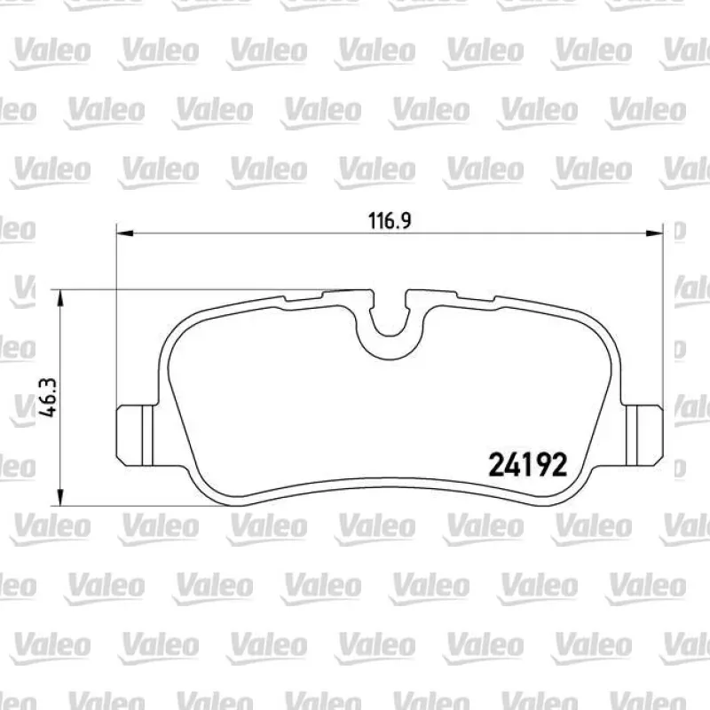 Fren Disk Balata Arka VALEO 670742 – Land Rover Range Rover