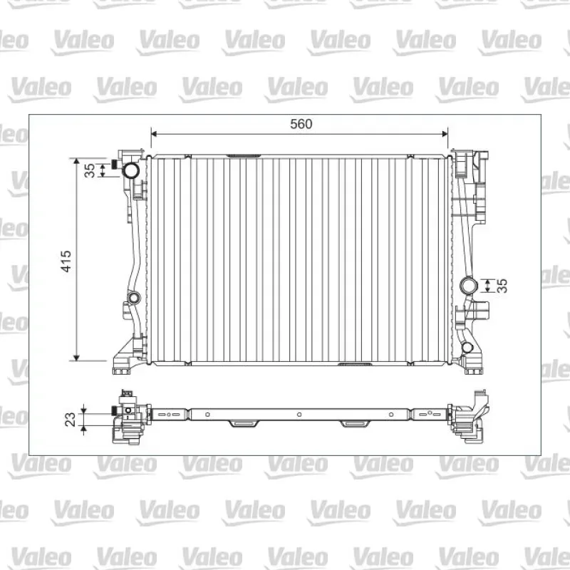 Su Radyatörü VALEO 701158 – Mercedes-Benz A 180