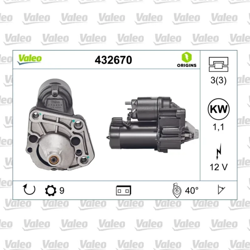 Marş Dinamosu VALEO 432670 – Renault / Volvo