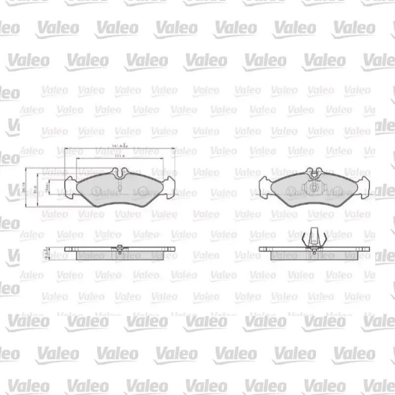 Fren Disk Balata Arka VALEO 872621 – Mercedes-Benz Sprinter