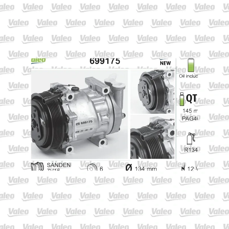 Klima Kompresörü VALEO 699175 – Alfa Romeo 156