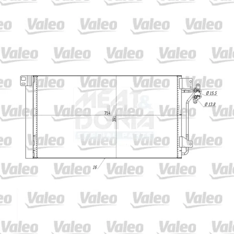 Klima Radyatörü VALEO 860155 – Volkswagen Transporter