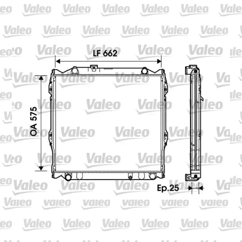Toyota Land Cruiser 3.4 i 24V Su Radyatörü – VALEO 734204