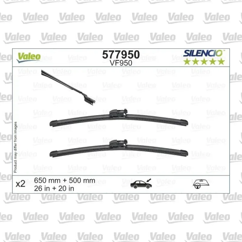 Silecek Süpürgesi Ön 650/500 mm - 26/20 inç VALEO 577950 – BMW X3 / X4