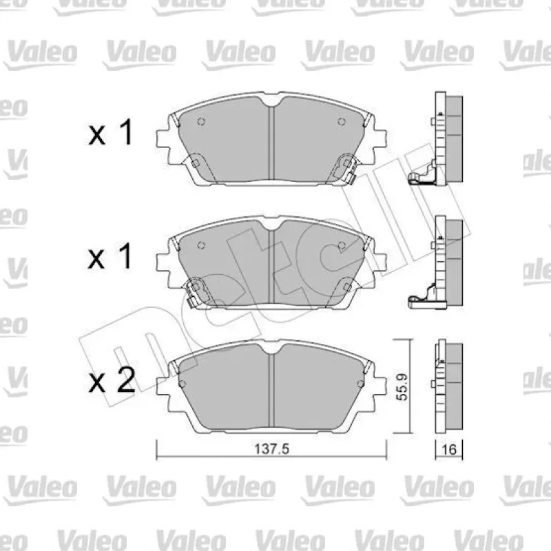 Fren Disk Balata Ön VALEO 671814 – Mazda 3