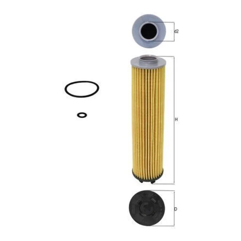 Yağ Filtresi MAHLE OX 1340D – AUDI / SEAT / SKODA