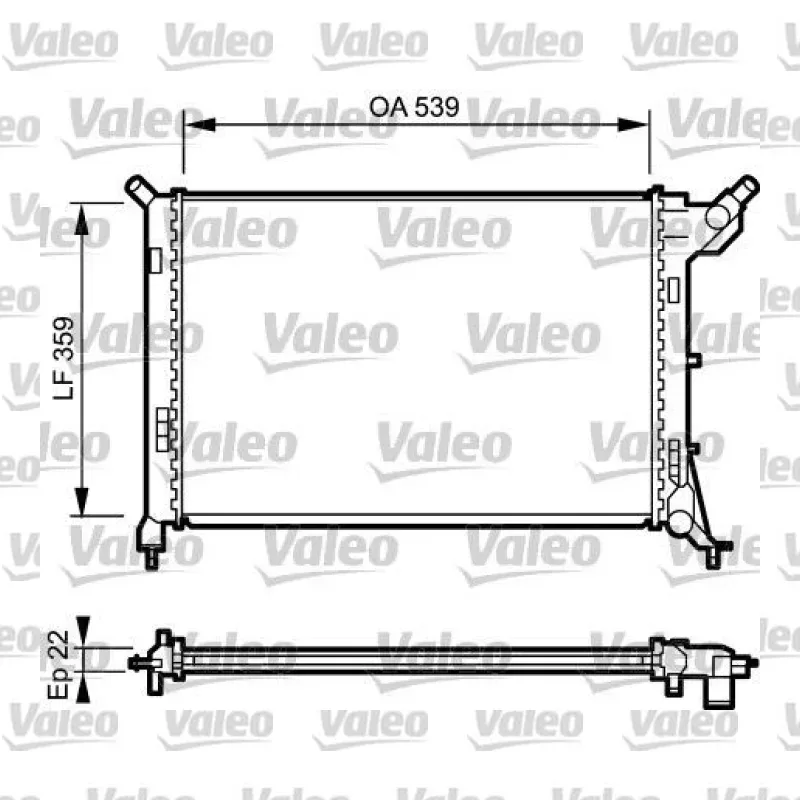 Su Radyatörü VALEO 734326 – MINI Cooper / One