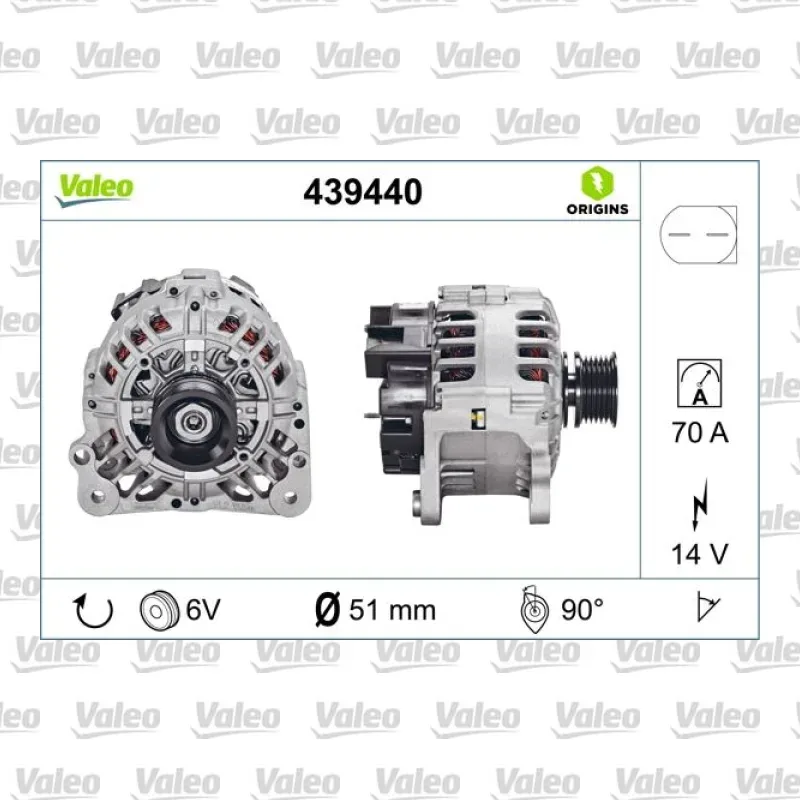 Alternatör VALEO 439440