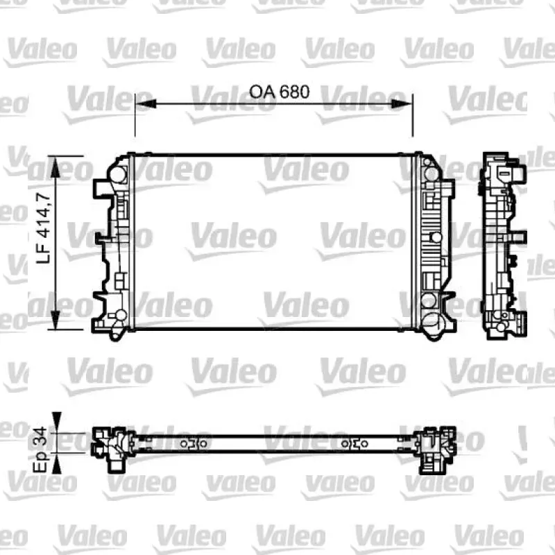 Su Radyatörü VALEO 735089 – Mercedes-Benz Sprinter